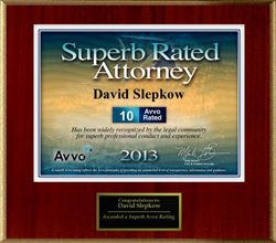 Superb rated attorney by AVVO